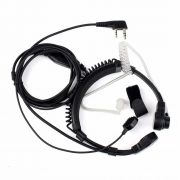 2 PIN Earpiece Extendable Throat MIC PTT headphone